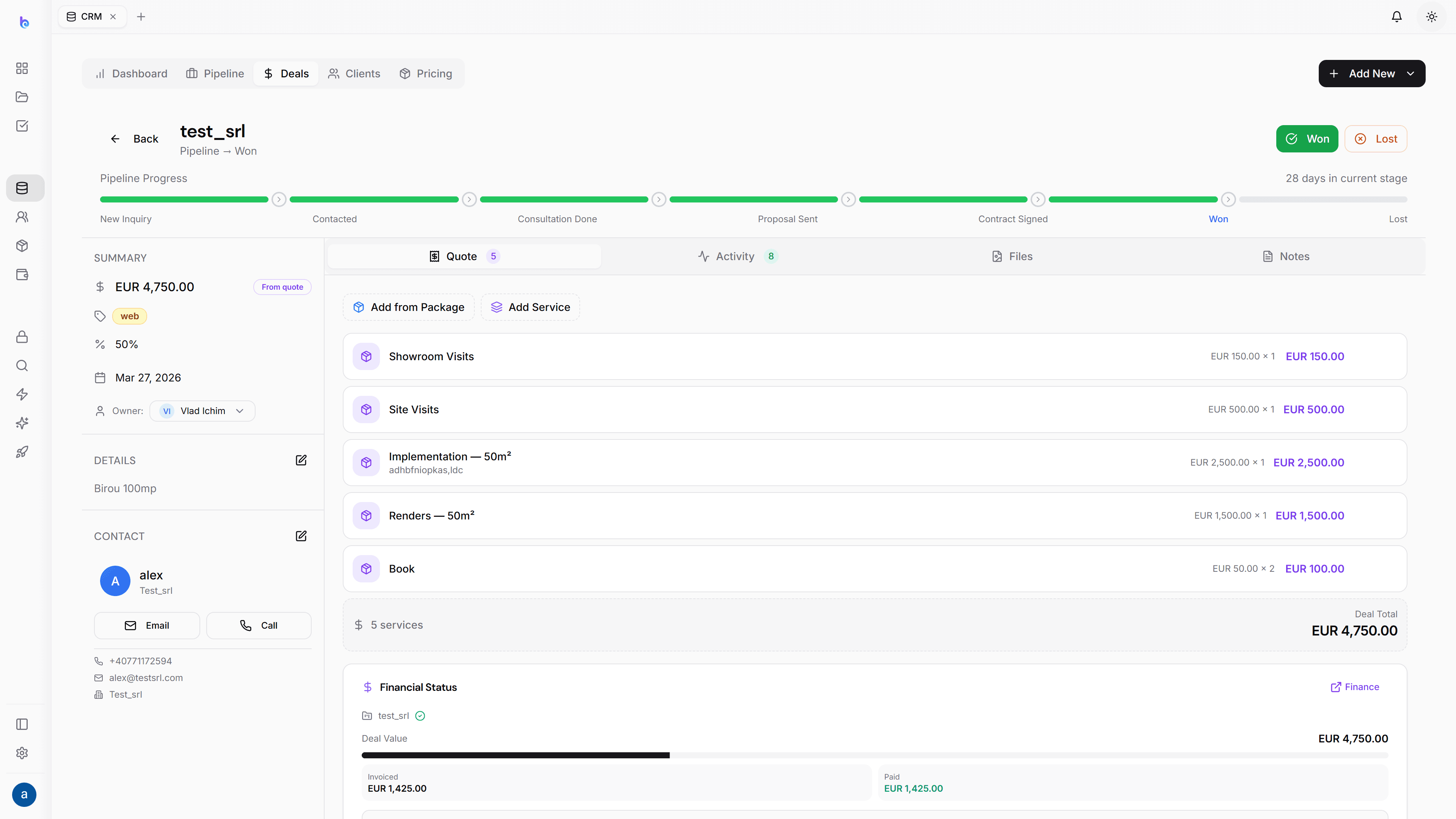 Win the work — Offers in light mode