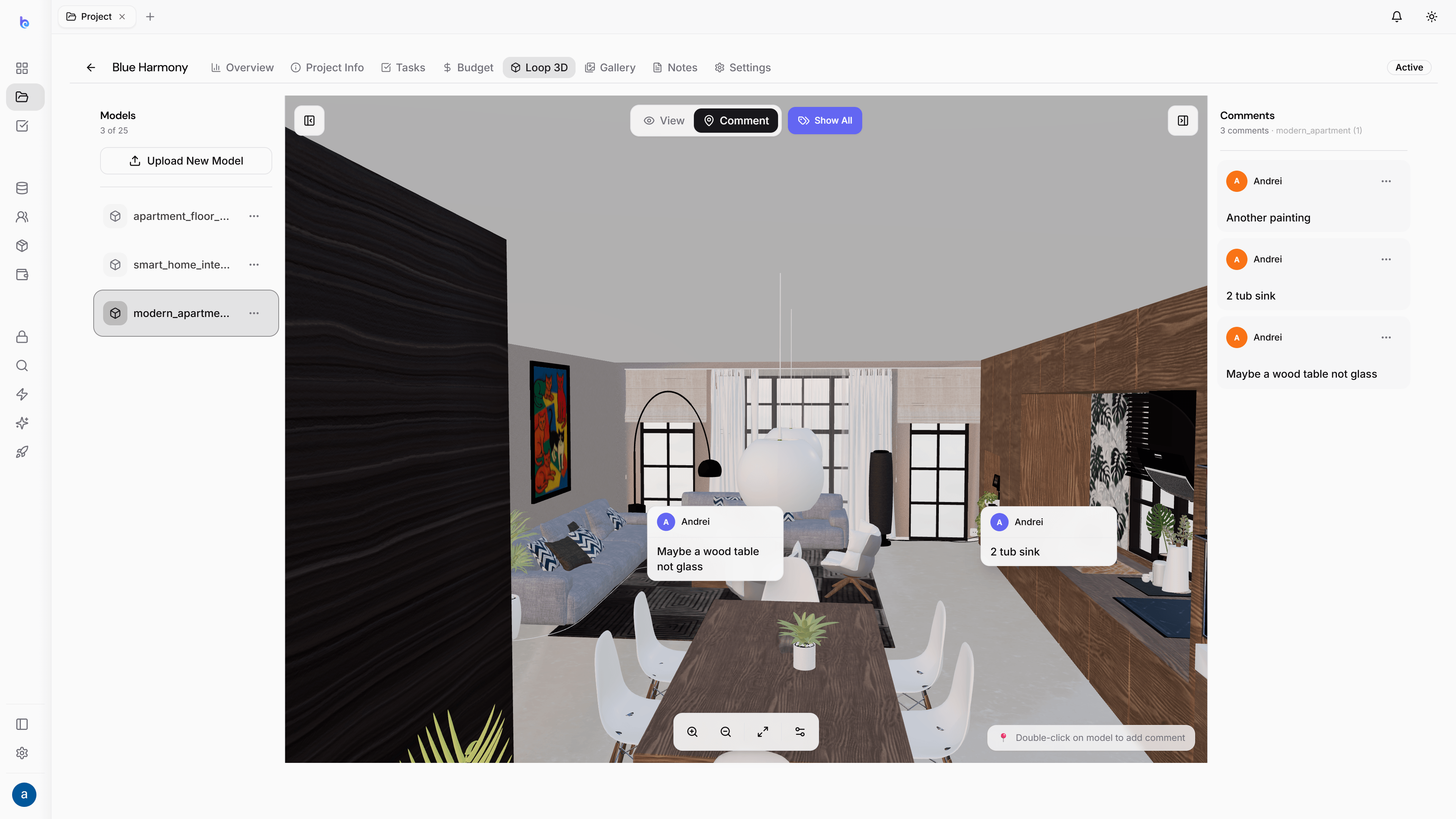 Loop 3D collaboration — light